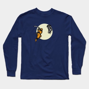 NINJA POWER - Moonlit Duel Long Sleeve T-Shirt